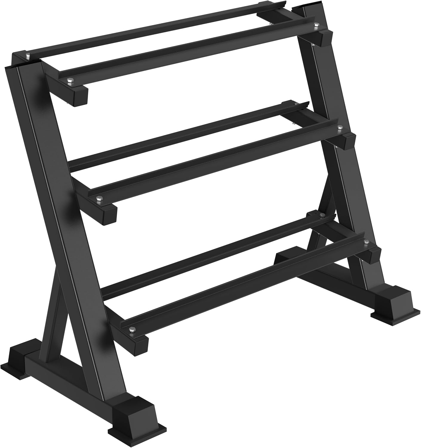 Heavy Equipment Training - Rak Dumbbell Tiga Tingkat Heavy Duty,