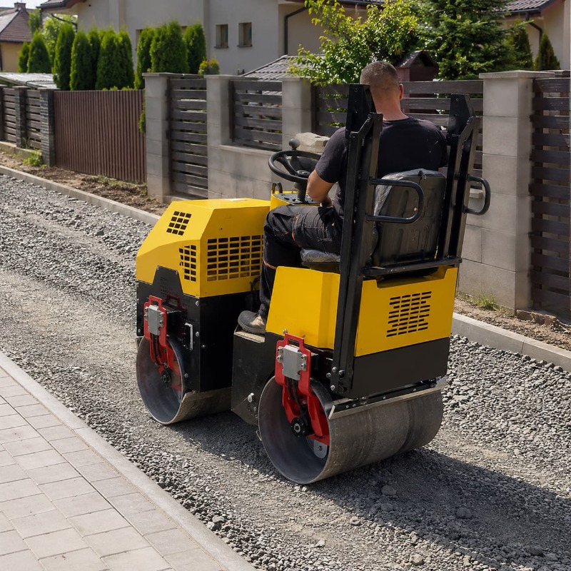 Heavy Equipment And Machinery - Mesin Pemadat Jalan Getar Drum Ganda,