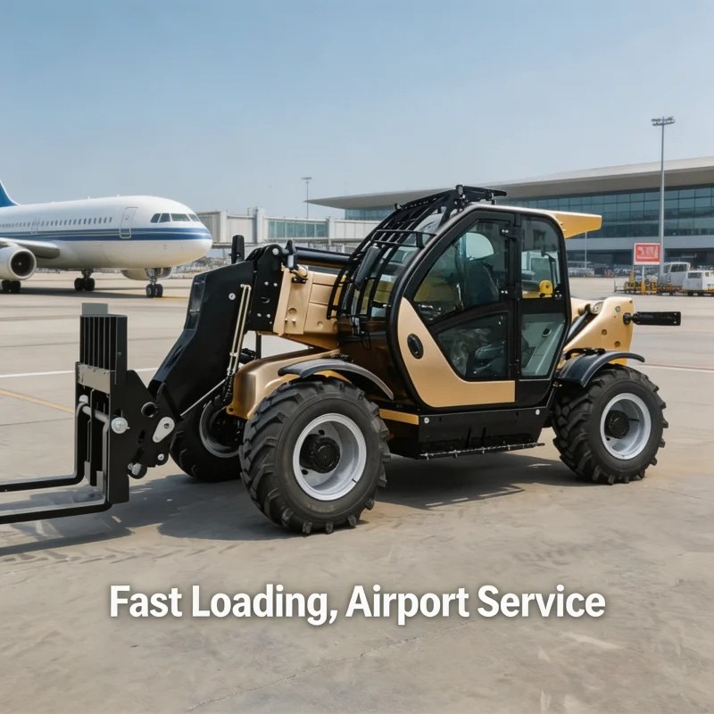 Telescopic Handler Boom - Alat Pengangkat Teleskopik FOB 4x4 Dengan