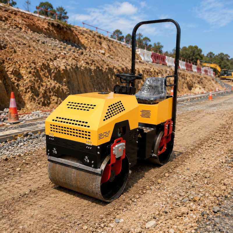 Mesin Pemadat Jalan Getar Drum - Heavy Equipment And Machinery ulasan dan harga