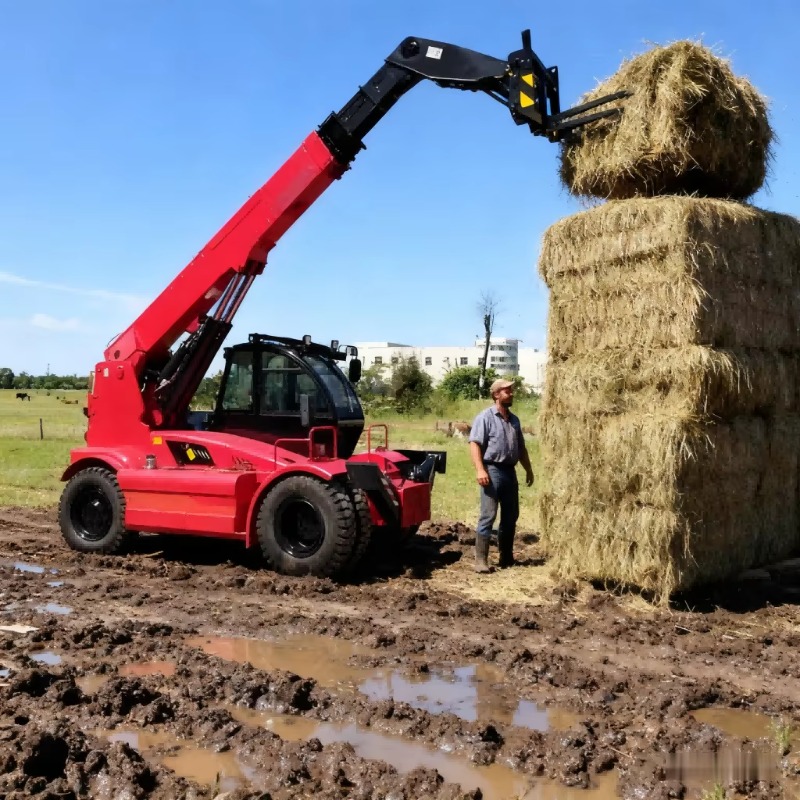 Mesin Pengangkat Teleskopik Mu - Telescopic Handler Boom ulasan dan harga