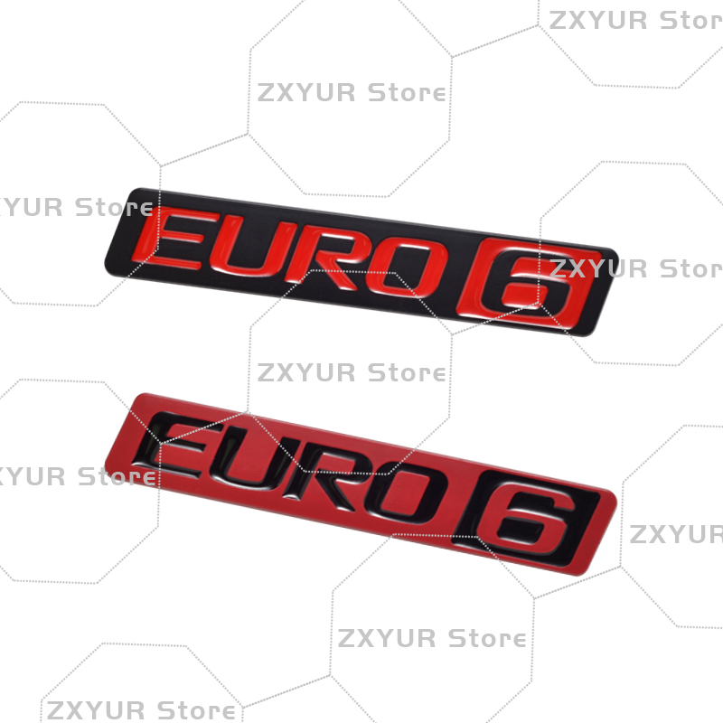 Emblem Logam EURO 6 Stiker Mob - Heavy Equipment Volvo ulasan dan harga