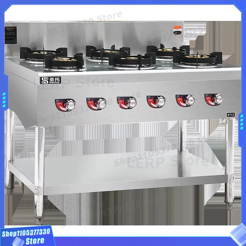Kompor Gas 6 Tungku Komersial  - Heavy Equipment Kitchen ulasan dan harga