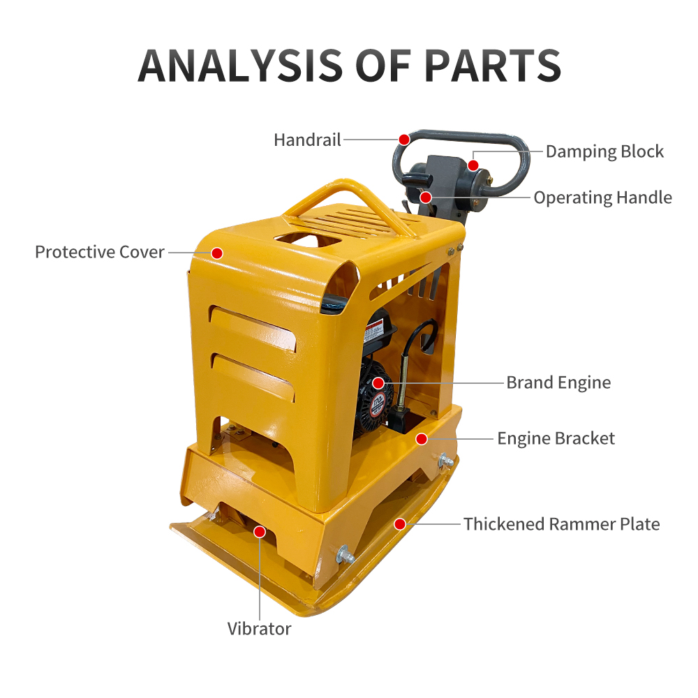 C160 Pemadat Tanah Getar Aspal - Plate Compactor Vibrator ulasan dan harga