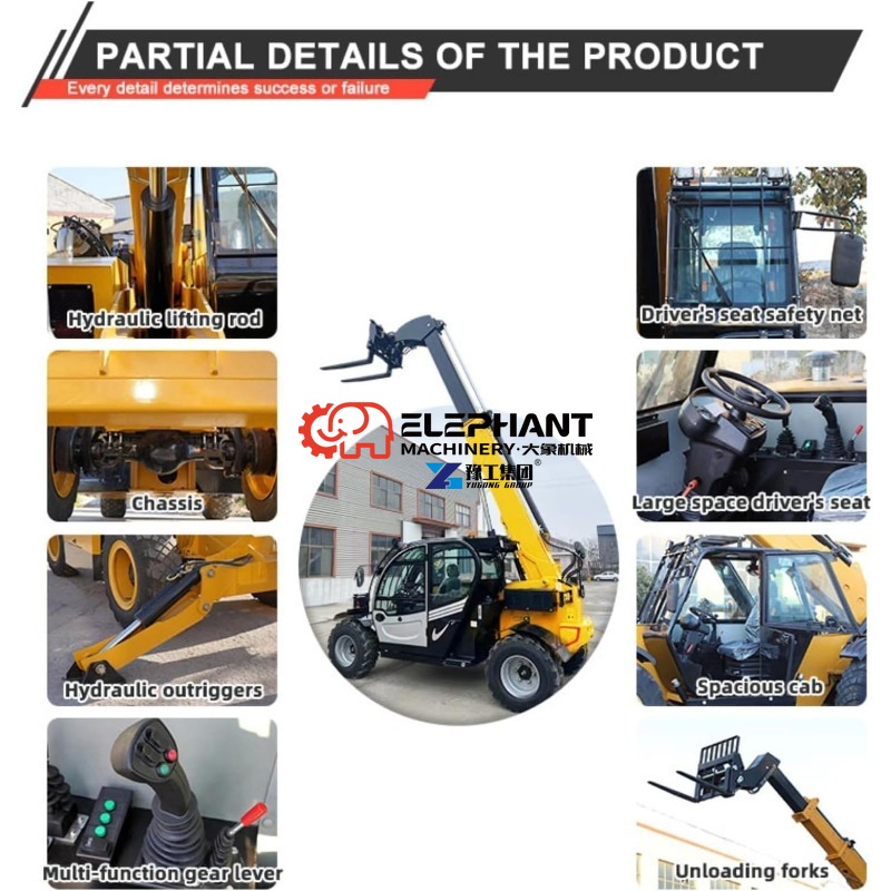 Forklift Telehandler 4 Ton 14m - Telescopic Handler Boom ulasan dan harga